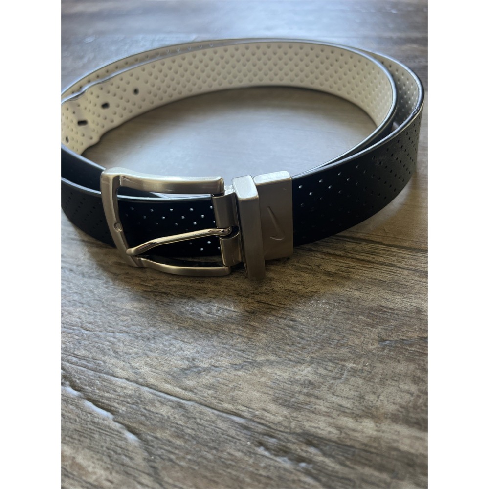 Nike Men's Ultralight Perforated Reversible Black/Brown  Golf‎ Belt Size L
